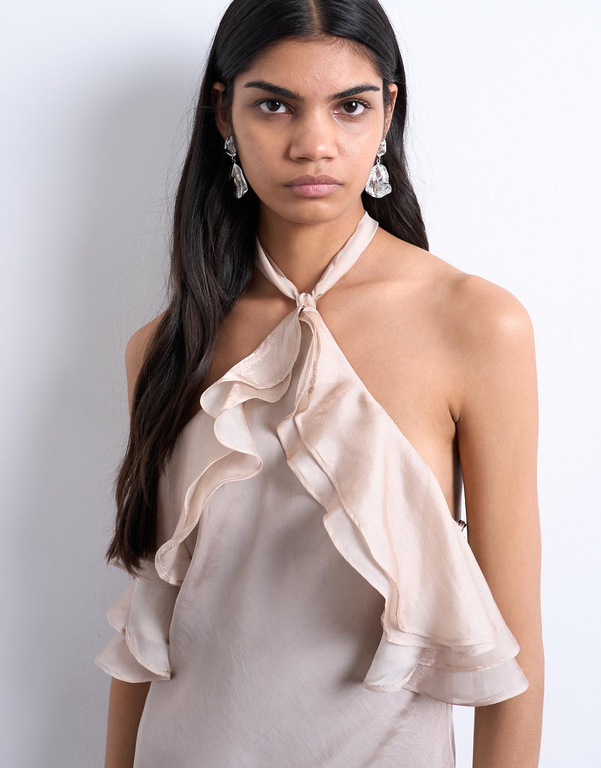 TSLIVA Long dress - Mink